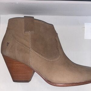 Frye Womens Reina Boots Sz 8.5M ankle boots leather pointed toe ash